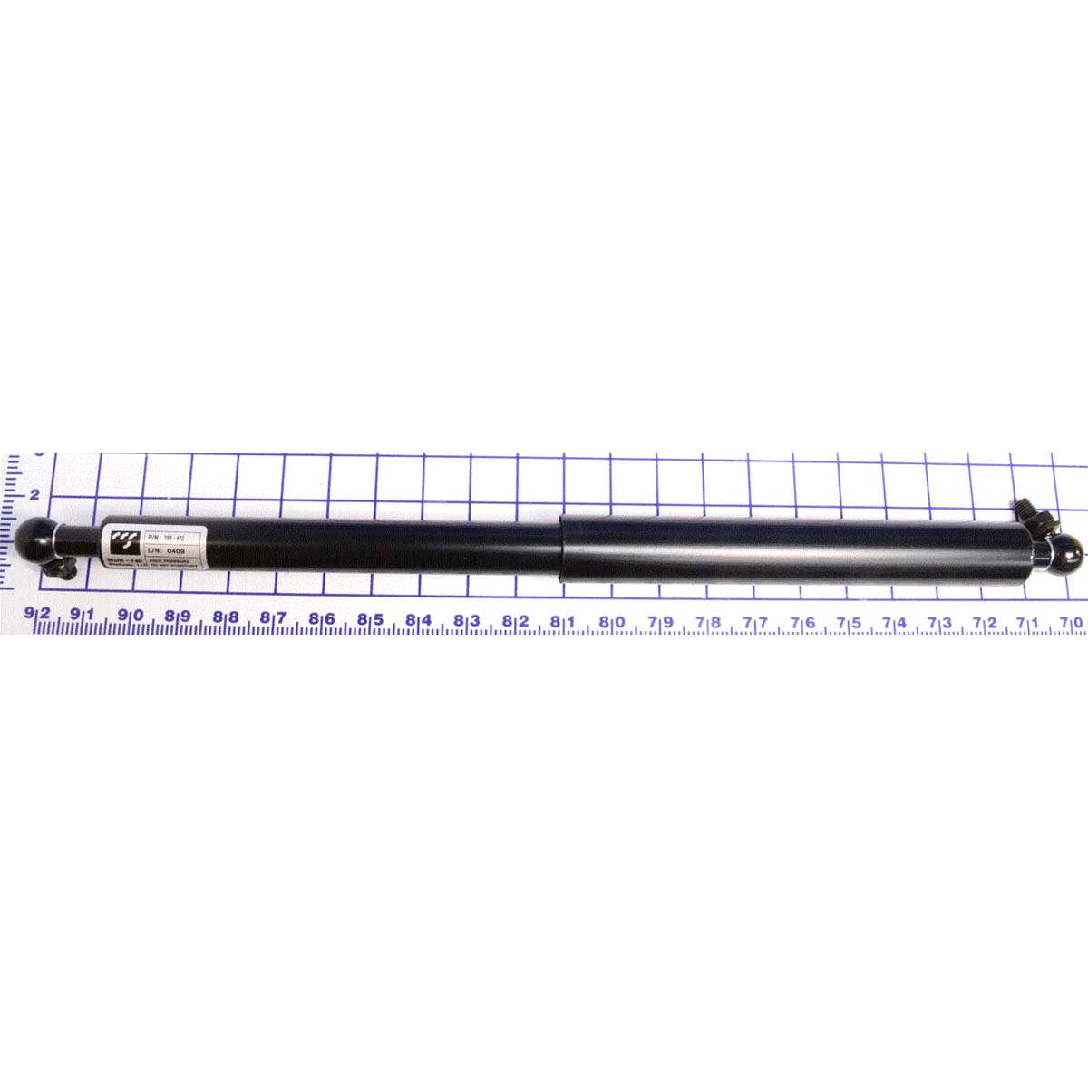 Amortiguador de gas Kelley, Gas Spring w/Ball Stud Ends.