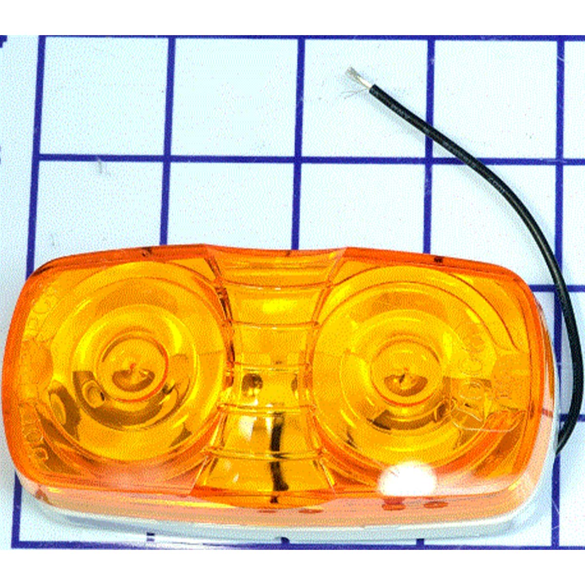 Amber Inside Light w/ Bulb & Housing Rectangle.
