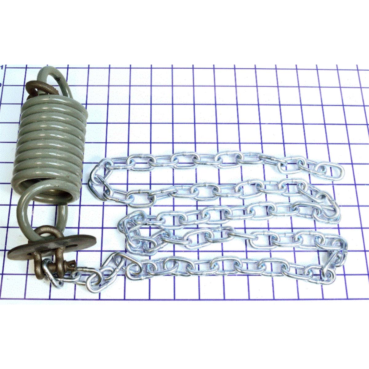 10' Snubber assy. kit chain, chain stop, shackle & extension spring